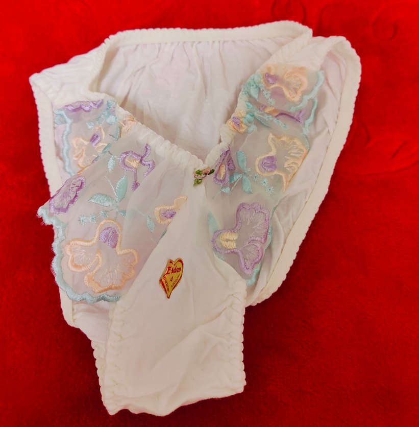 Dantel detaylı Beyaz külot - Görsel 4