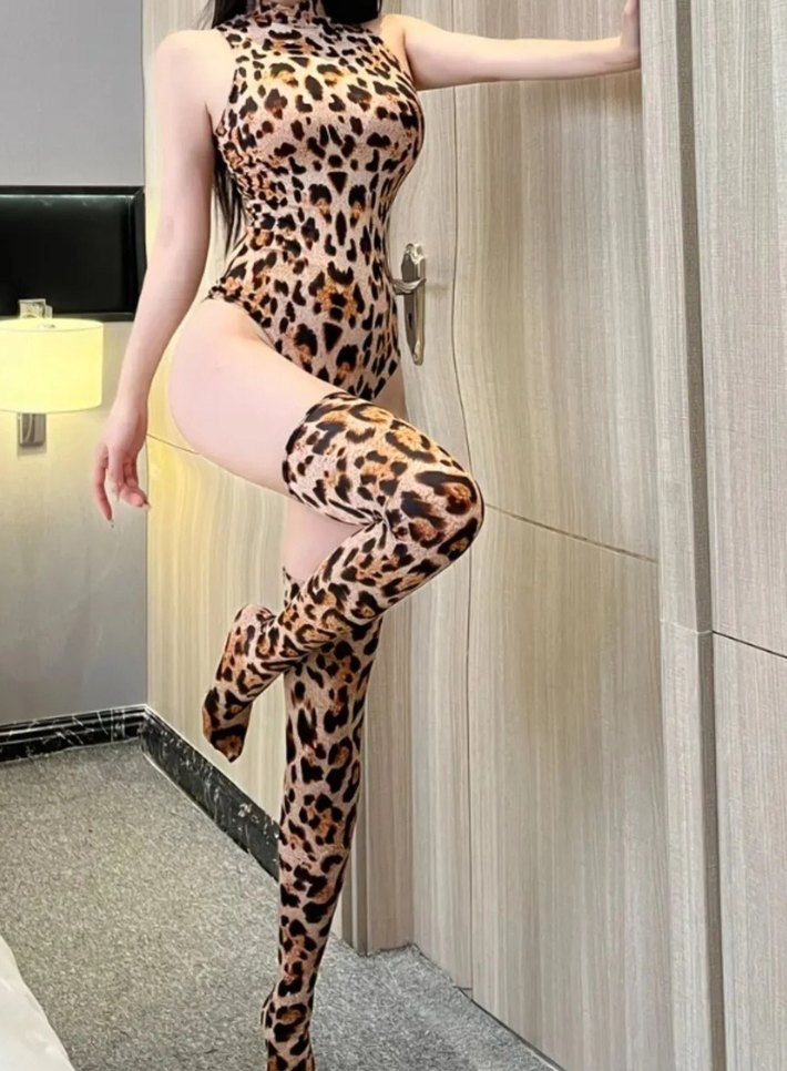 Çok şık Leopar Takım XL Beden - Görsel 2