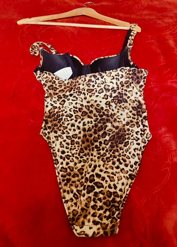 Leopar Desenli Mini Kadın Mayo - Görsel 6