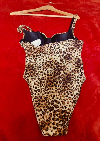 Leopar Desenli Mini Kadın Mayo - Görsel 7