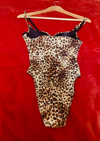 Leopar Desenli Mini Kadın Mayo - Görsel 4