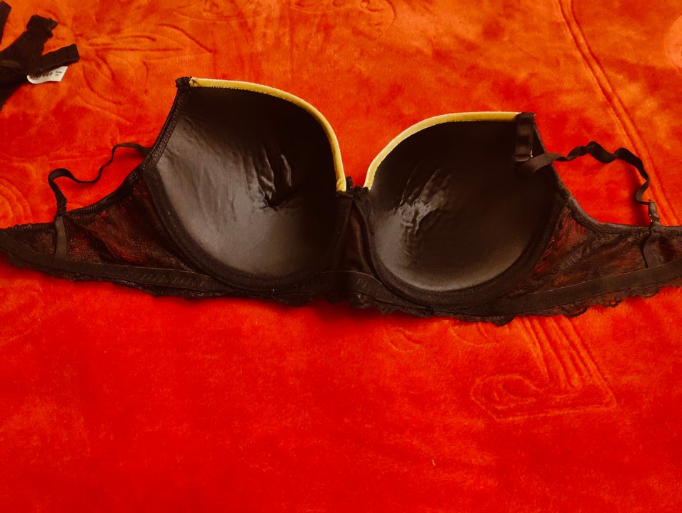 Bej Siyah Kontrastlı Kadın Sütyen - Görsel 3