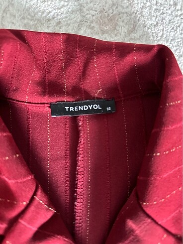 xs Beden bordo Renk Trendyol