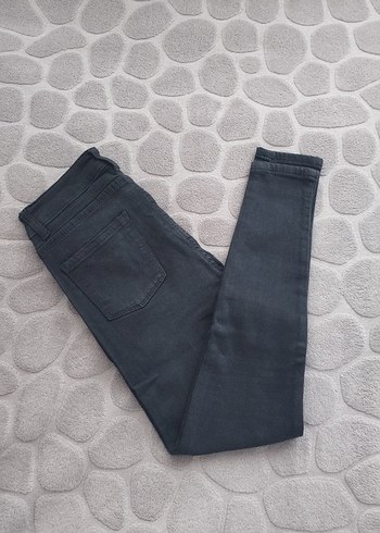 siyah Dar Kesim Kadın Denim Pantolon