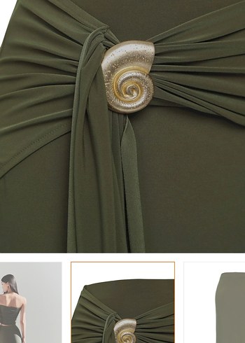 Aksesuar detaylı uzun etek - Görsel 2