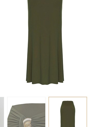 Aksesuar detaylı uzun etek - Görsel 3