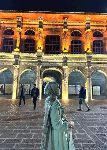 Haki Renkli Uzun Salaş Kadın Elbise - Görsel 2