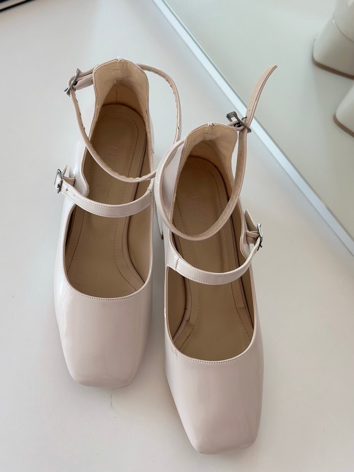 Bej Topuklu Klasik Kadın Ayakkabı - Görsel 5