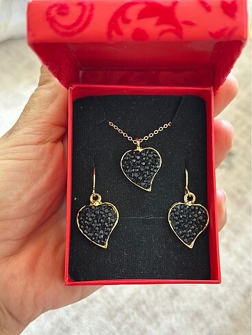 Kolye ve küpe seti - Görsel 6