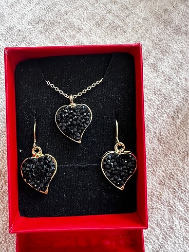 Kolye ve küpe seti - Görsel 5