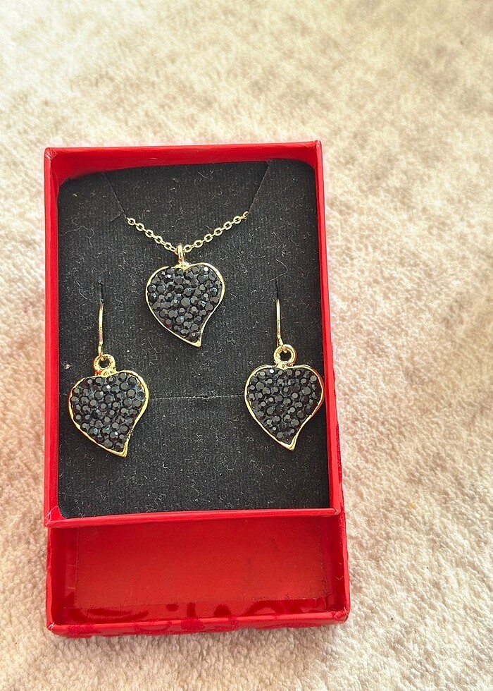 Kolye ve küpe seti - Görsel 4