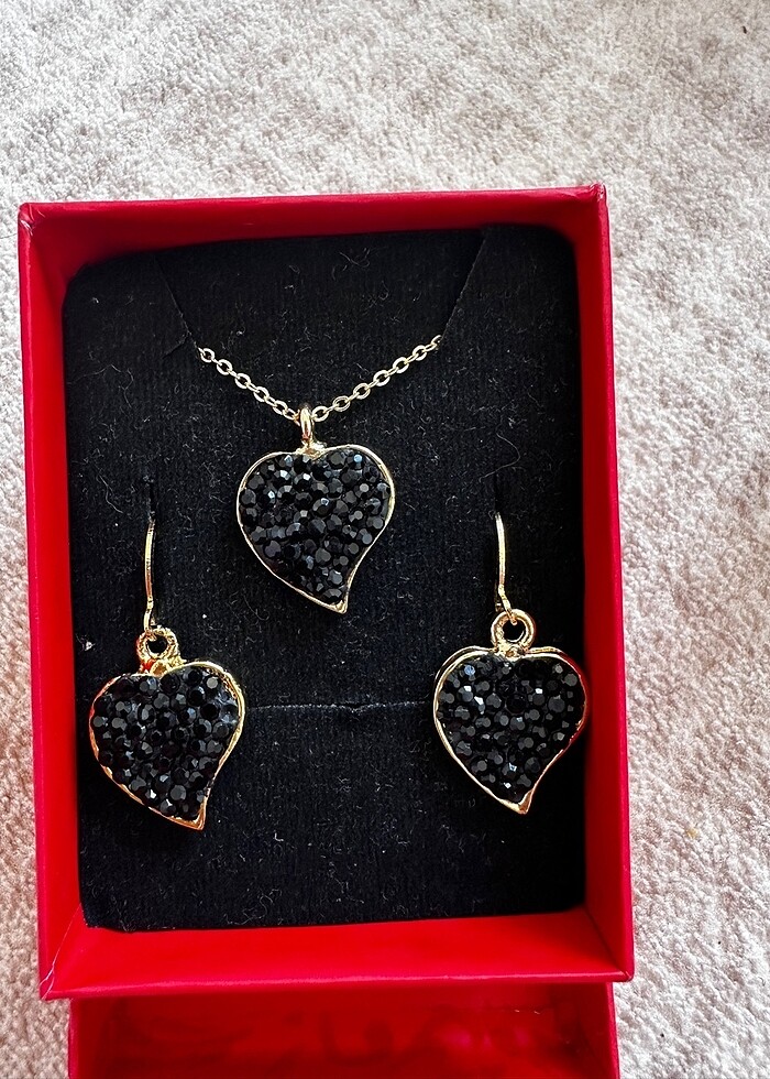 Kolye ve küpe seti - Görsel 5