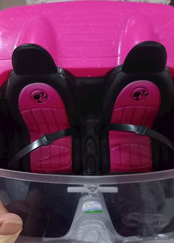 Pastel Pembe Barbie Oyuncak Araba - Görsel 6