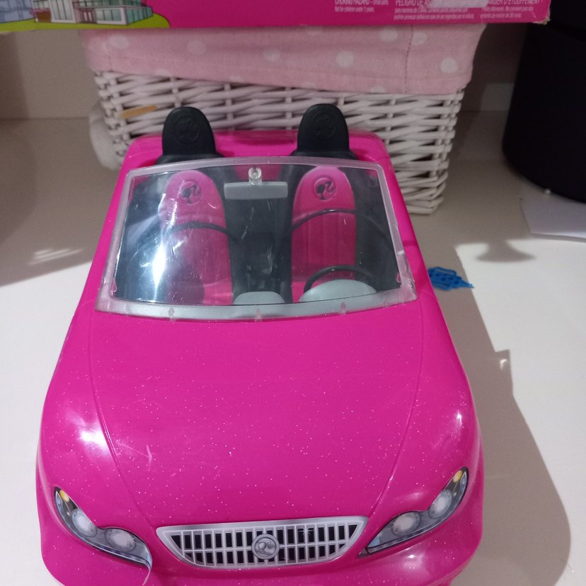 Pastel Pembe Barbie Oyuncak Araba - Görsel 2