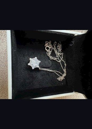 925 ayar Gümüş Kadın Kolye - Görsel 2