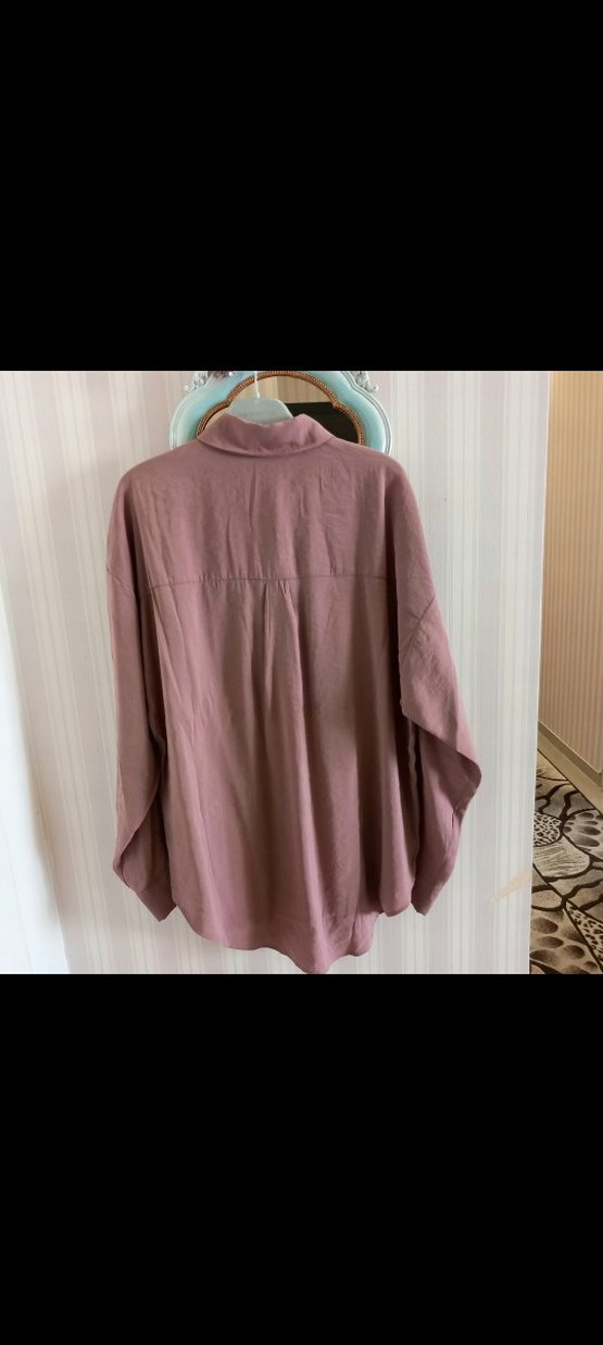 Oxxo  Düğmeli Uzun Kollu Kadın Gömlek - Görsel 2