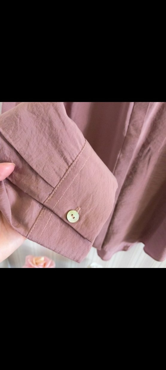 Oxxo  Düğmeli Uzun Kollu Kadın Gömlek - Görsel 3