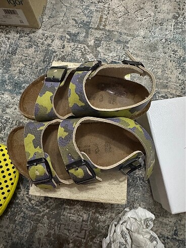 28 Beden haki Renk Birkenstock temiz evde giyildi