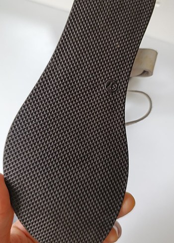 Beyaz Deri Kadın Dolgu Topuklu Sandalet - Görsel 2