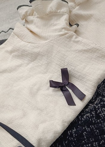 Kadın Beyaz kısa  Kollu Rahat Pijama Takımı - Görsel 4