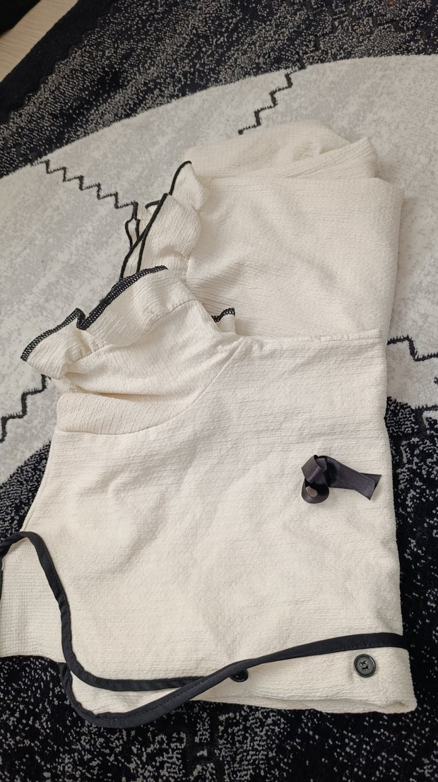 Kadın Beyaz kısa  Kollu Rahat Pijama Takımı - Görsel 3