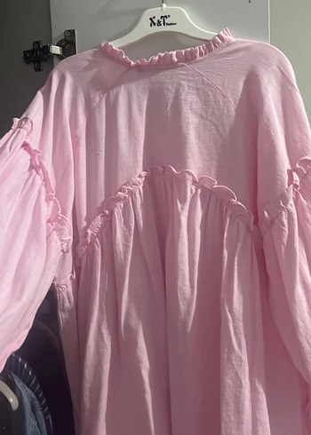 Pembe Nakışlı Uzun Kollu Bluzu - Görsel 3