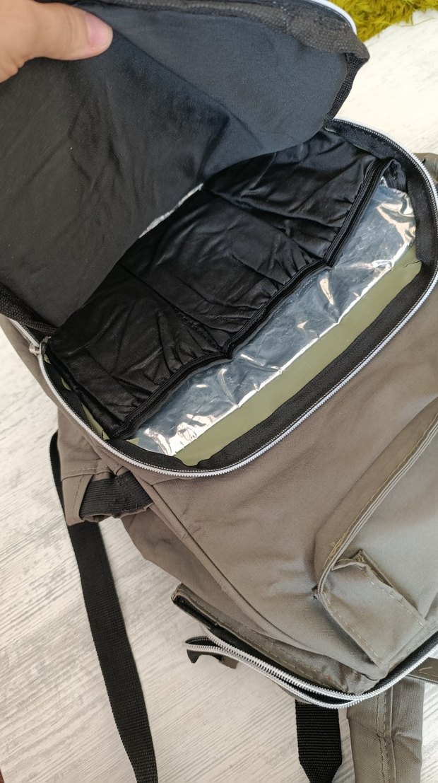 Gri Baskılı Bebek Çantası - Görsel 2