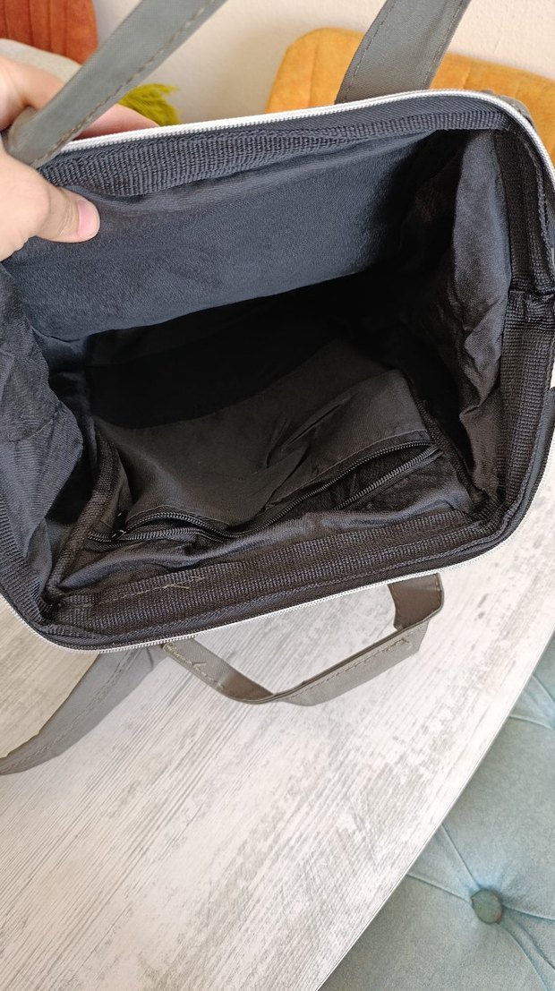 Gri Baskılı Bebek Çantası - Görsel 4