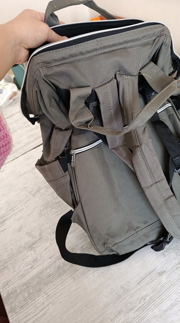 Gri Baskılı Bebek Çantası - Görsel 5