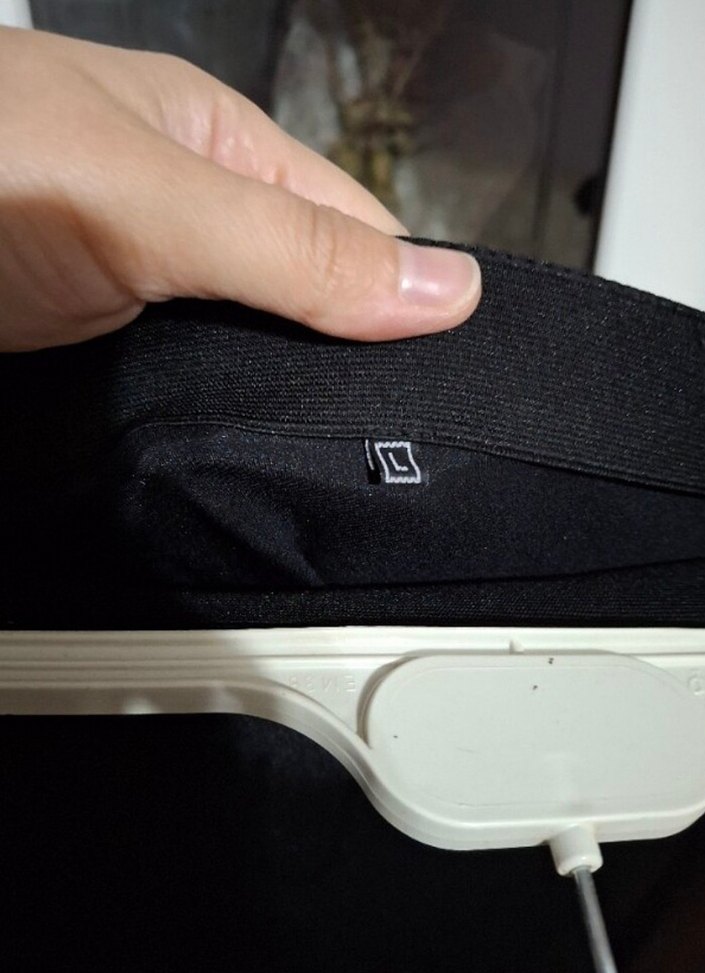 Siyah Drapeli Uzun saten Kadın Etek - Görsel 2