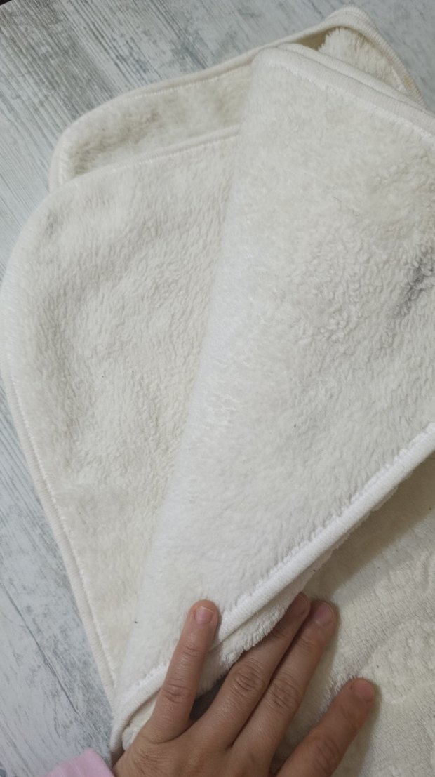 Beyaz Düz Desensiz bebek battaniye - Görsel 2