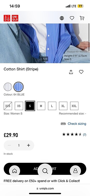 Uniqlo İnce gömlek