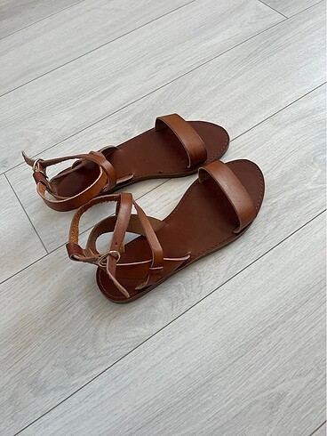 36 Beden kahverengi Renk New Look marka sandalet