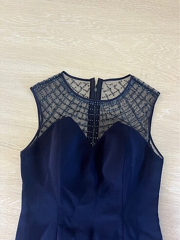 Lacivert abiye kısa elbise - Görsel 7