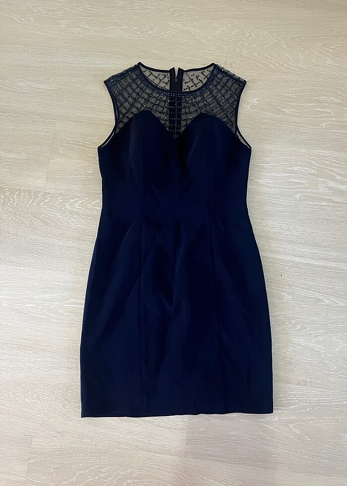 Lacivert abiye kısa elbise - Görsel 4