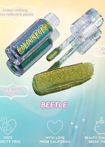 ColourPop Chrome Sıvı Far - Yeşil Pastel - Görsel 2