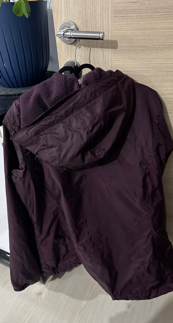 Columbia Bordo(Mora Çalan) Fermuarlı Kadın Yağmurlu Ceket - Görsel 5