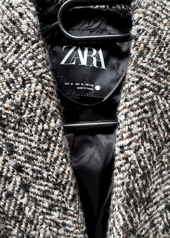 Zara Kadın Yünlü Oversize Ceket - Görsel 3