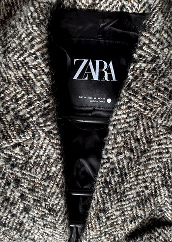 Zara Kadın Yünlü Oversize Ceket - Görsel 5