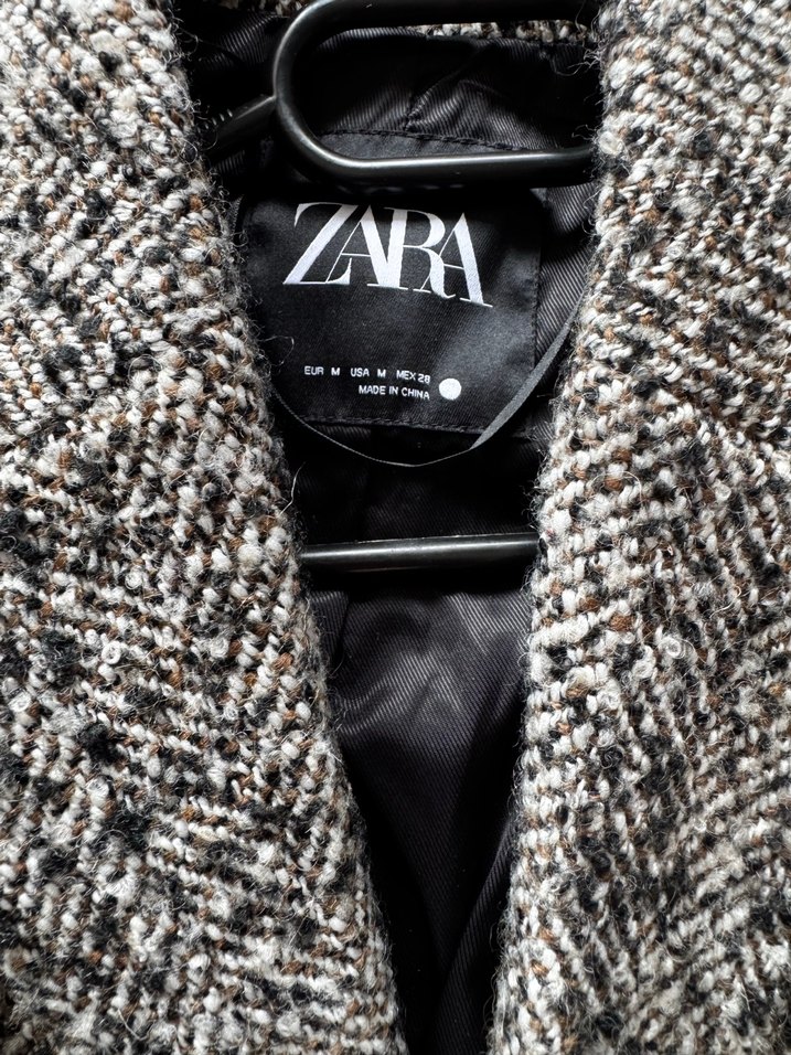 Zara Kadın Yünlü Oversize Ceket - Görsel 3