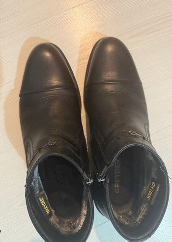 Greyder Deri İçi Polarlı Erkek Siyah Bot - Görsel 2