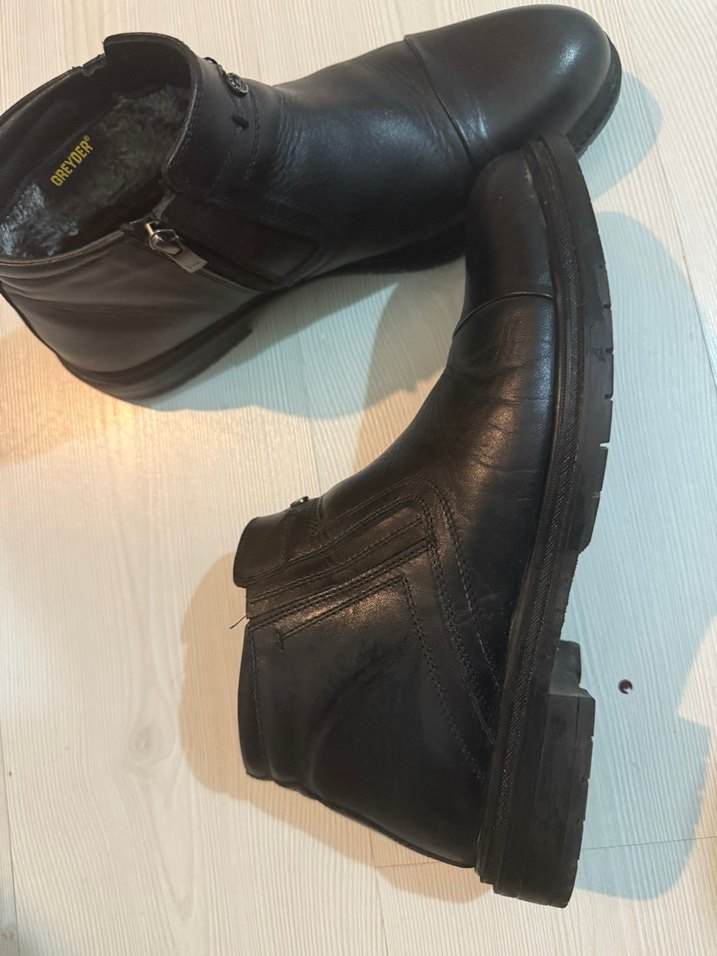 Greyder Deri İçi Polarlı Erkek Siyah Bot - Görsel 4