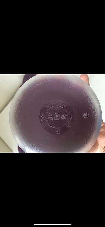  Beden bordo Renk Kristalin kase Tupperware