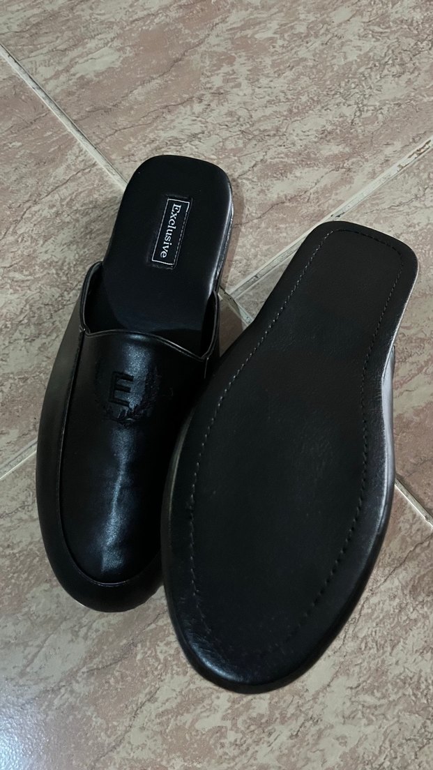 Klasik Siyah Erkek Ev Terliği - Görsel 2