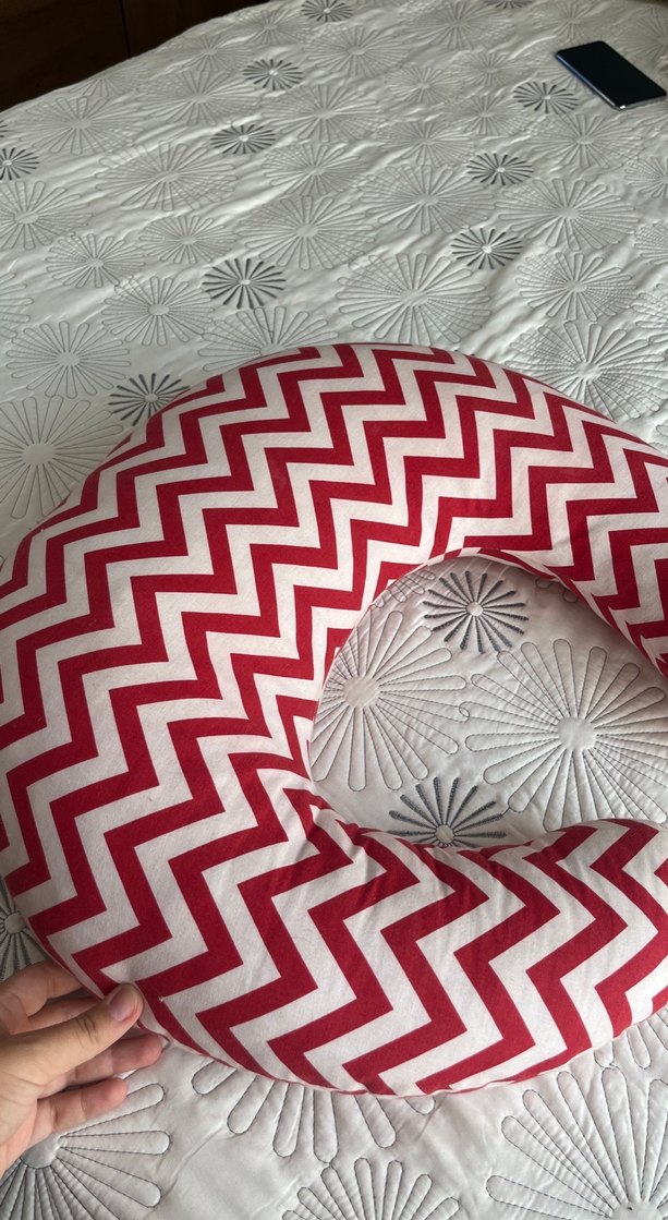 Renkli Baskılı Emzirme ve Hamile Yastığı - Görsel 3