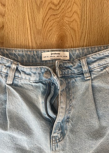 36 Beden Kadın açık mavi Denim balon Jean