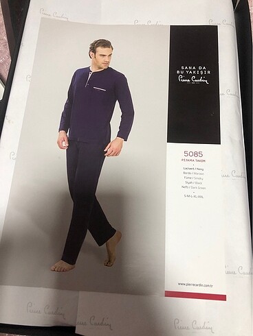 xl Beden lacivert Renk Pierre cardin erkek pijama takımı