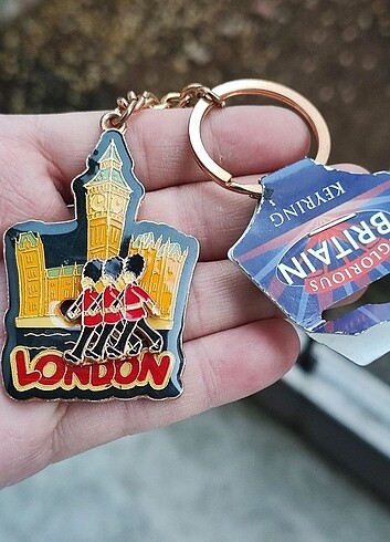 Beden Mineli Vintage İngiliz Anahtarlık