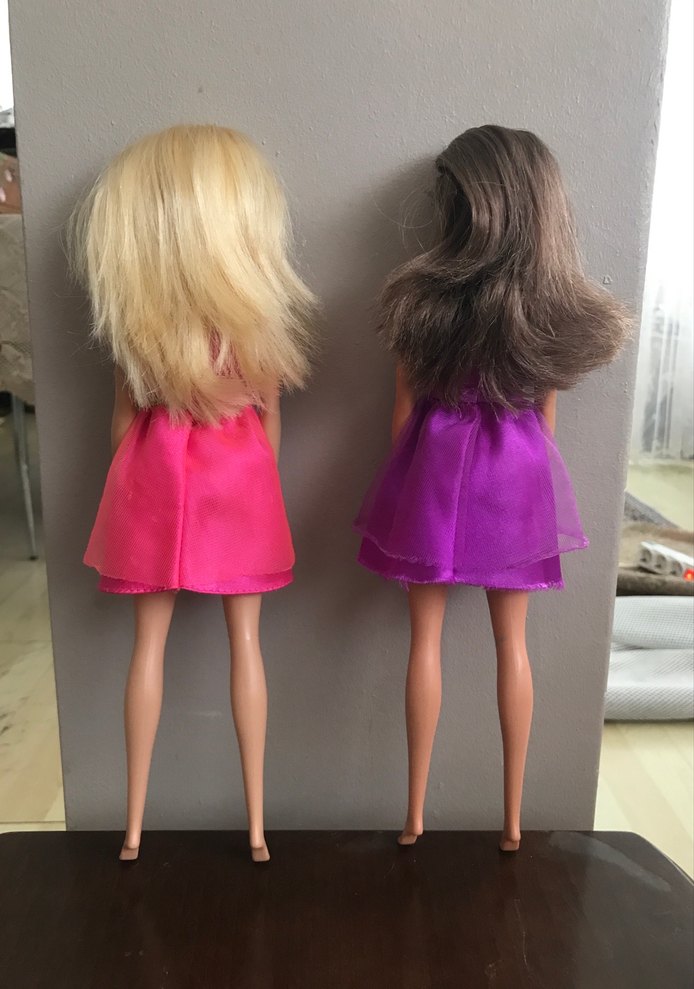 Parlak Pembe Elbiseli Oyuncak Bebek - Görsel 2