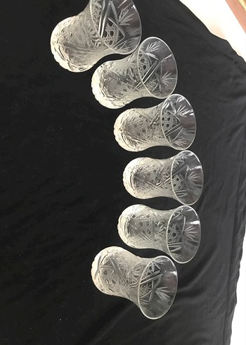 6 Parça Desenli Kristal Çay Bardak Seti - Görsel 4